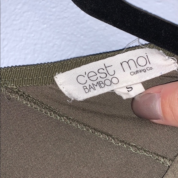 Olive Bamboo Long Sleeve - Picture 3 of 4